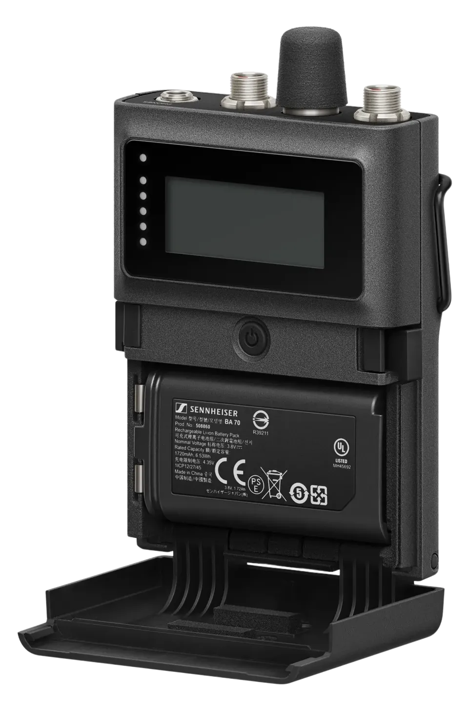 Spectera SEK bodypack with battery and antenna